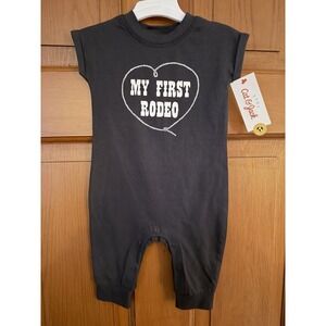 Cat & Jack Unisex My First Rodeo Short Sleeve Bodysuit Size Newborn NWT